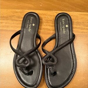 Kate Spade Black Leather Sandals
